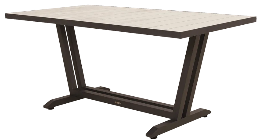 Table de jardin fixe AMAKA céramique lin