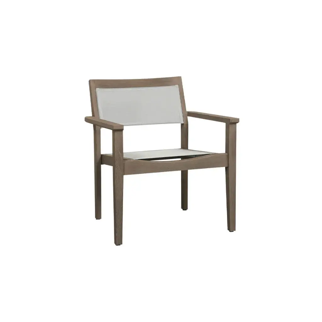 Fauteuil bas empilable JEPARA teck Duratek®