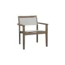 Fauteuil bas empilable JEPARA teck Duratek®