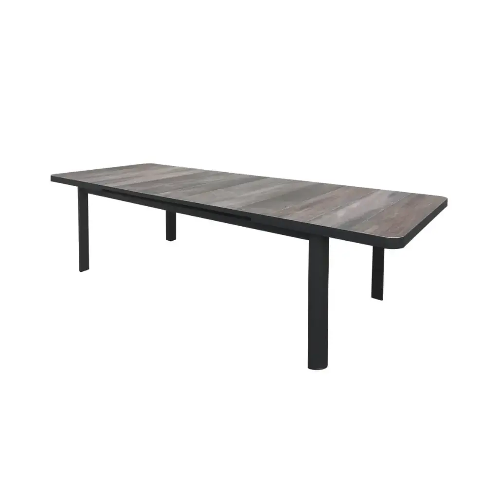 Table MONATERRA céramique bois vieilli