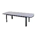 Table extensible POP-UP aluminium gris clair