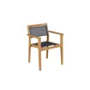Fauteuil de jardin empilable VALTECK teck massif