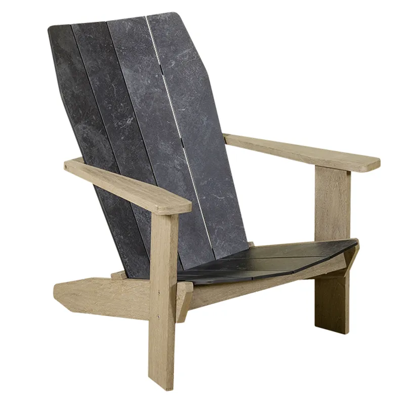 Fauteuil ADIRONDACK teck Duratek® HPL ardoise