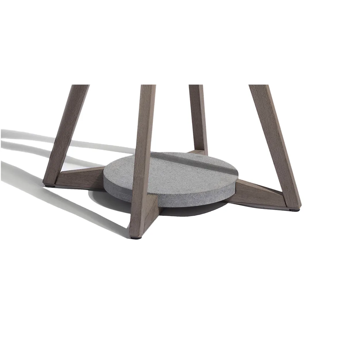 [BLP0502] SELVA base lestée en teck Duratek® et granite pour lampadaire SELVA