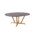 Table ronde extensible JEPARA HPL ardoise