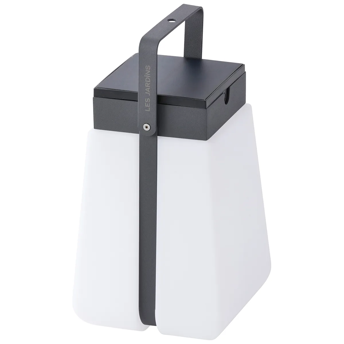 [TINK211] Lanterne solaire BUMP en rotomoulé, H. 25 cm  (Aluminium gris espace, C300)