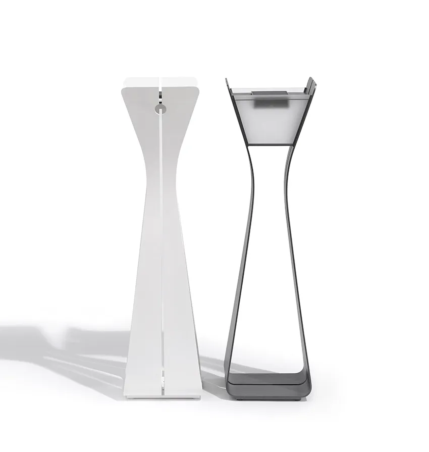 [TINK422] Luminaire solaire OSMOZ  (110 cm, Aluminium gris espace, C500Max)