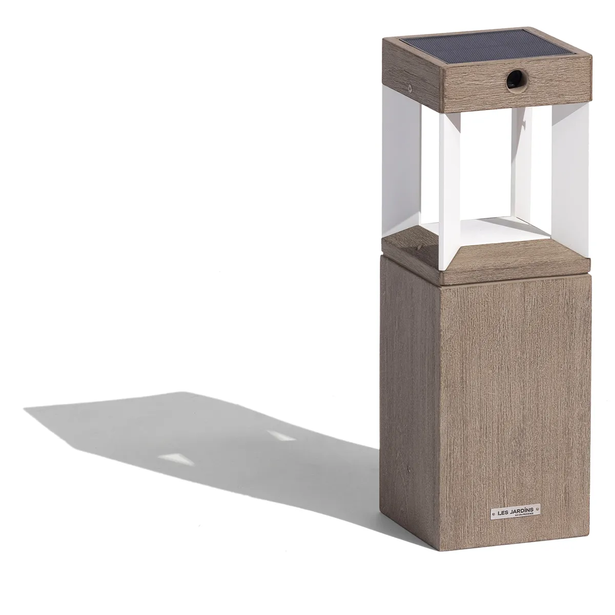 [TECKA41] Borne solaire TECKALU (45 cm, Aluminium blanc, C500)