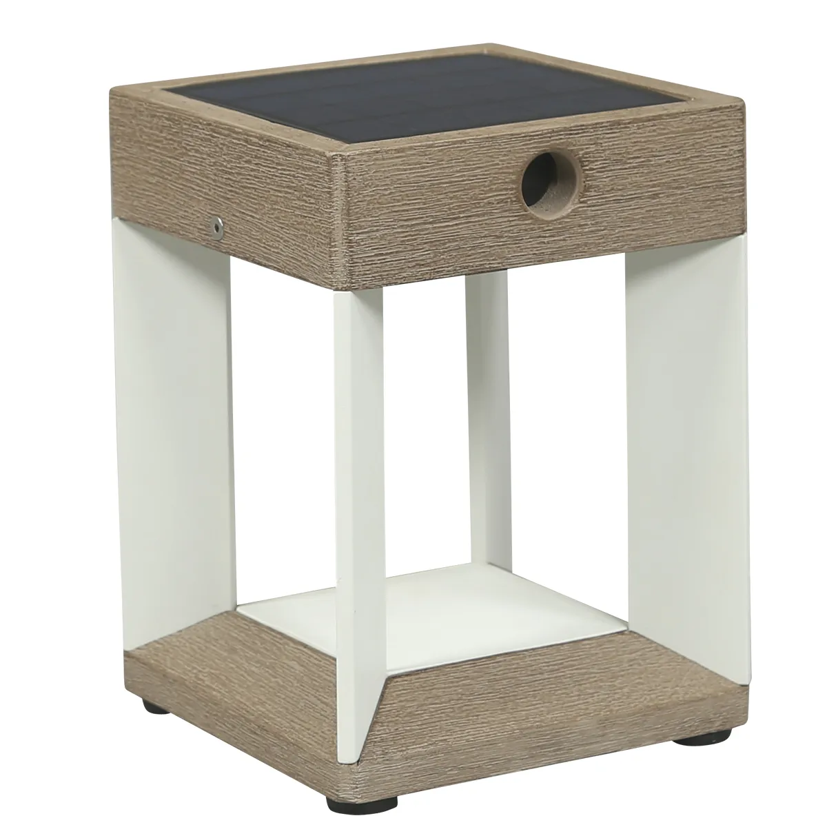 [TECKA71] Lampe de table solaire TECKALU  (Aluminium blanc, C300)