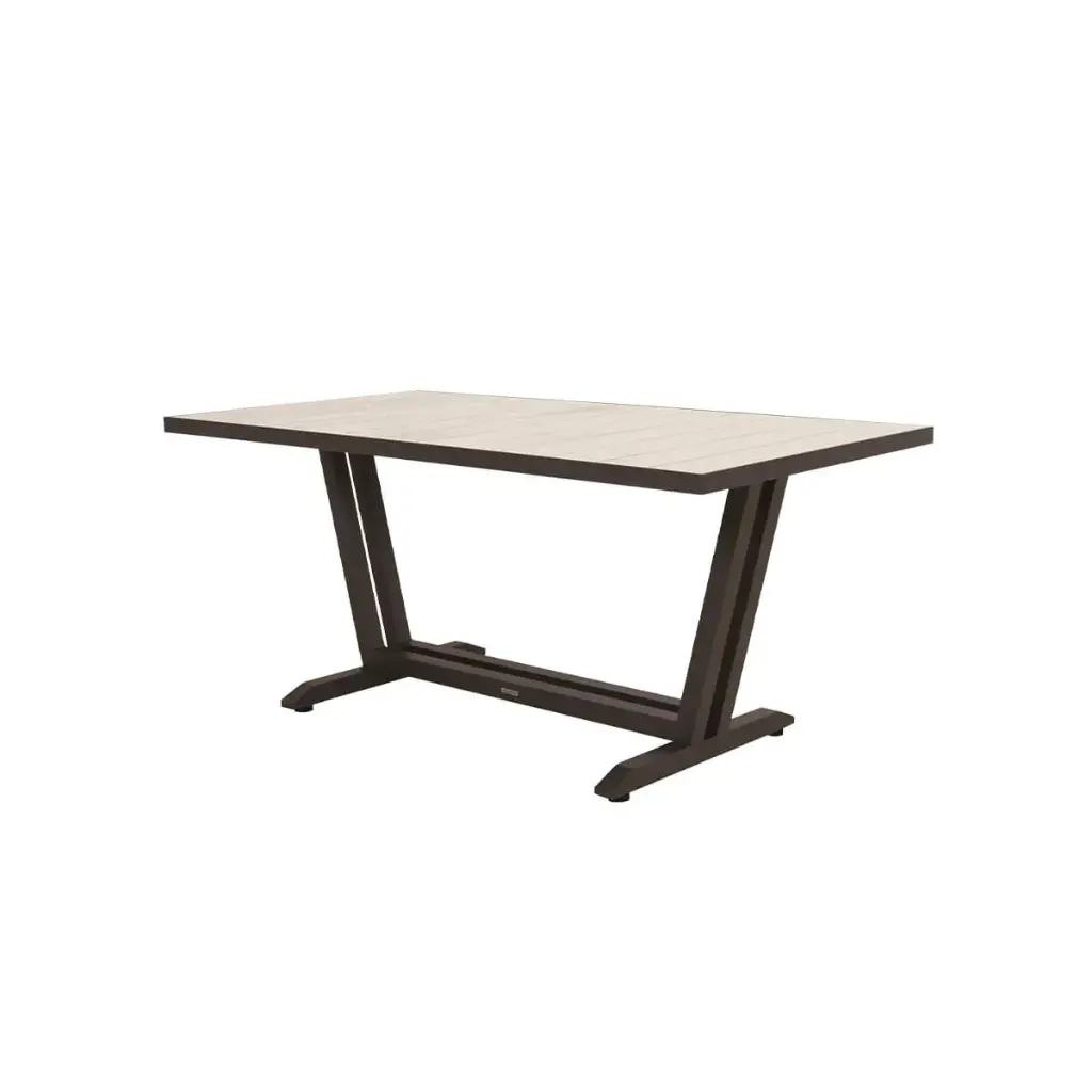 [TA02024] Table de jardin fixe AMAKA céramique lin