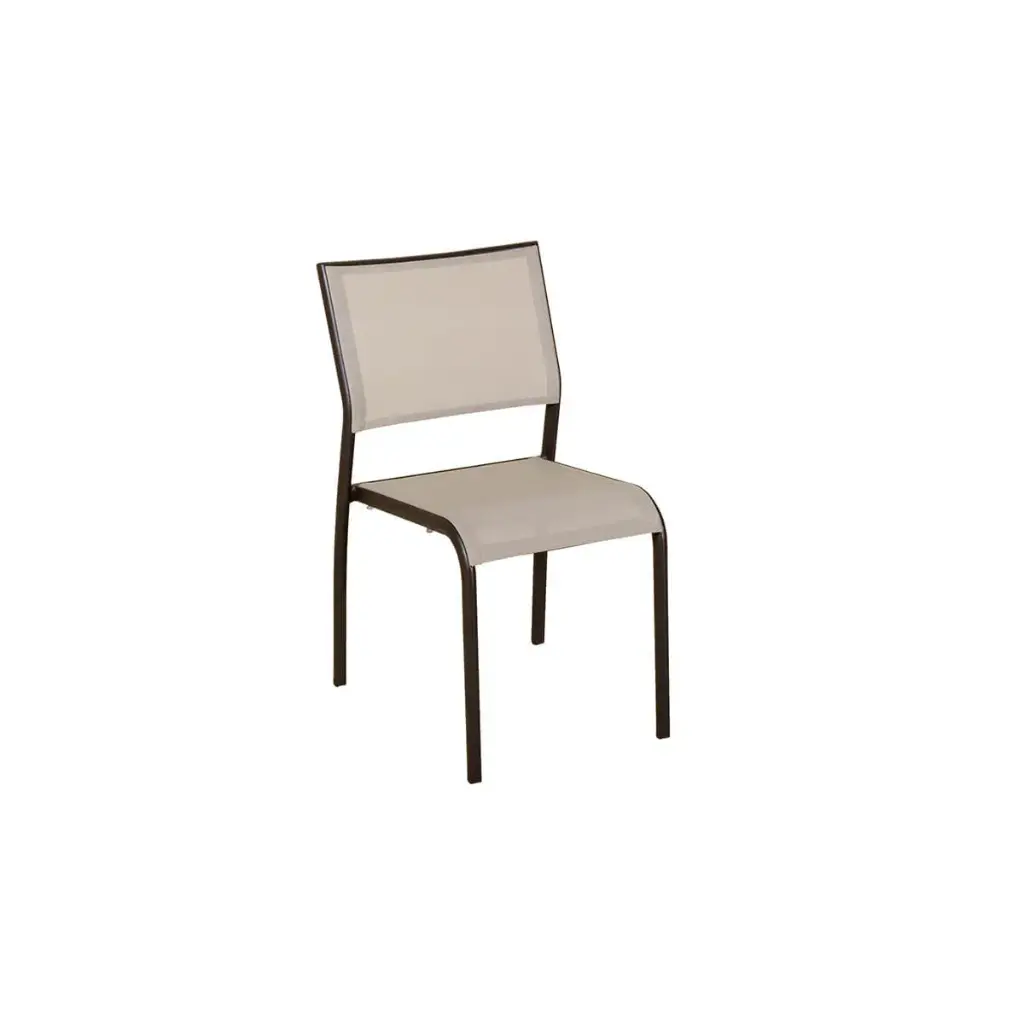 [CH21625] Chaise empilable TICAO toile pvc taupe